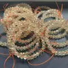 Citrino Natural Lapidado Citrino Limão Rodela Ábaco Pulseira Lapidada Fabricante Atacado