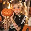 Pegatinas de Tatuaje de Halloween de Dibujos Animados para Niños Transfronterizas Impermeables y a Prueba de Sudor Pegatinas Temporales Divertidas e Interesantes para Fiestas