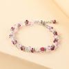 Pulsera de Cristal Sencilla y de Moda con Perlas para Mujer, Estilo Dulce y Elegante, Venta Directa de Fabricante Coreano, Cristal Artístico Retro de Pelo de Conejo