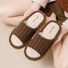Pantuflas de Lino para Mujer, para Todas las Estaciones, Silenciosas en Interiores, Antideslizantes, Transpirables, Absorbentes de Sudor, para el Hogar, de Algodón y Lino, para Hombre, Verano