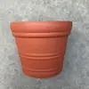 Maceta Redonda de Plástico Cerámico Imitación Engrosado para Balcón, Escritorio, Flores en Maceta, Suculentas, Diámetro Grande, Patrón Convexo Profundo
