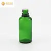 Nova Garrafa com Conta-gotas Verde Mais Vendida 5-100ml Garrafa Divisória de Vidro Cosmética Garrafa de Amostra Pequena Garrafa Unilateral para Óleo