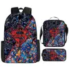 Mochila de Marvel Spider-Man Dibujos Animados Anime Bolsa Escolar Primaria Mochila Bolso de Mano Bolsa Sencilla para Lápices