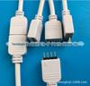 Conector macho e fêmea de 4p com furo redondo Barra de luz LED conectando soquete do controlador de linha Barra de luz RGBW Cabeça macho e fêmea de 5 pinos