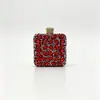 Nuevo bolso de mano de noche transfronterizo para mujer, lujo ligero, completamente incrustado con diamantes brillantes, adecuado para banquetes, cócteles, reuniones anuales y eventos nocturnos