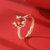 Moda nacional año zodiaco dragón lindo collar colgante femenino pulsera de cuerda roja de lujo ligero anillo pendientes venta al por mayor