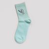 Calcetines Personalizados Primavera y Otoño para Mujer Calcetines Bordados de Dibujos Animados Tendencia de Letras Calcetines Deportivos Calcetines para Estudiantes