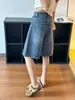 Pantalones Cortos de Mezclilla con Pedrería Talla Plus para Mujer, Estilo Vintage Americano de Verano, Cintura Alta, Adelgazantes, Rectos, Pierna Ancha, de Longitud Media