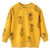 Marca estilo europeu e americano roupas infantis outono e inverno algodão manga longa suéter top infantil manga longa suéter de felpa roupas infantis