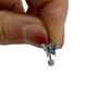 Anel de Lábio Borboleta Gradiente Gota de Óleo Azul Anel C Anel Ferradura Bola de Lama Flash Piercing de Moda Joia Aço Titânio Dentes Externos