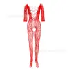 Novo Body de Renda Estilo Europeu e Americano Peça Única com Padrão de Dragão Grande, Abertura na Virilha, Não Precisa Tirar, Lingerie Sexy, Entrega Direta da Fábrica