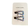 Pinza para el pelo con estampado de leopardo y corazón geométrico para niños Nian Nian, Pinza para el pelo, Pinza lateral, Pinza para el flequillo