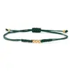 Pulsera trenzada multicolor personalizada, Pulsera ajustable con cuentas doradas, Moderna y versátil, Mostrando estilo, Joyería de nicho para uso diario