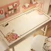 Tapete de Mesa Capivara para Aprendizado Infantil, Tapete de Couro Impermeável e Lavável para Proteção dos Olhos