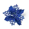 Decoración de Navidad Plástico Hueco Flores de Navidad DIY Árbol de Navidad Coloridos Accesorios de Navidad Decoraciones Fabricante Mayorista