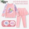 2025 Nuevo Traje de Baño Infantil de Dibujos Animados Traje de Baño de Dos Piezas para Niñas Nuevos Pantalones de Manga Larga para Niños Pequeños y Medianos