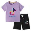 Camiseta para Niños 2026 Verano Nuevo Comercio Exterior Ropa para Niños Ins Estilo Coreano Algodón Manga Corta y Pantalones Cortos para Niños Conjunto de Dos Piezas