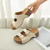 Sandalias de Suela Gruesa Estilo Birkenstock para Mujer, Nuevas Sandalias Deslizantes Retro de Verano 2026 para Exteriores, Sandalias que Aumentan la Altura para Mujer