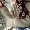 Novo Cachecol de Outono e Inverno Feminino de Inverno Estilo Coreano Versátil de Lã Tricotada Estudante Menina Fofa Cachecol Longo de Alta Qualidade