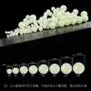Pacote com 100 Contas Luminosas para Iscas de Pesca Noturna, Contas Luminosas Redondas, Atrativo Fluorescente para Peixes, Contas Fluorescentes para Iscas