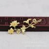 Yiwu Gold Ray nova cor banhada a ouro DIY galhos de flor videira flor adorno de cabeça coroa de cabelo base acessórios B1246