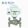 Válvula de bola eléctrica Difor DKVQ941F-16P de acero inoxidable, vapor a alta temperatura, eléctrica, de bola con brida de acero inoxidable 304