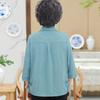 Roupas de verão para mulheres de meia-idade e idosas, tamanho grande para mães, aumento de 60 anos, 70 anos, avós com sobrepeso, casaco de primavera e outono para idosos