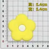Goma Blanda de PVC Flores de Dibujos Animados Coloridas Accesorios para Fundas de Teléfono Móvil Bolsas Ropa Zapatos Accesorios Parches Decoraciones Colección