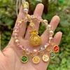 Hangzhou Autêntico Novo Estilo Chinês Cinco Vias Deus da Riqueza Pepita de Ouro Pequena Saco da Sorte Decoração Pendente Ornamento Pendente para Carro Presente