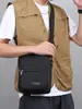 Nueva cartera de negocios simple y duradera transfronteriza, bolso de hombro casual estilo coreano, bolso cruzado de gran capacidad con múltiples compartimentos para hombre