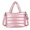 Ropa de Algodón Transfronteriza Bolso para Mujer Nuevo Hilo Bordado Algodón Espacial Casual Simple Bolso de Hombro Moda Bolso Cruzado Brillante para Mujer