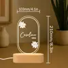 Luz de Noche Personalizada para Habitación de Bebé Etsy Transfronteriza Regalo para Recién Nacido Amazon Patrón Floral Personalizado Regalo
