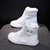 Botines de Caña Alta para Mujer 2026 Otoño e Invierno Nuevo Estilo Forrados de Felpa Cálidos Impermeables Zapatos de Algodón Versátiles Casuales Suela Gruesa Botas de Nieve 6022