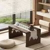 Mesa Pequeña Plegable para Ventanas de Mirador, Mesa Tatami para el Hogar, Mesa de Té de Madera No Maciza, Mesa de Té Estilo Chino, Mesa de Comedor para Repisa de Ventana