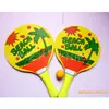 Raqueta de doble uso para playa con patrón impreso, tabla de playa simple de color mixto, raqueta de playa ligera, personalizable