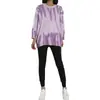 Suéter de tricô casual feminino folgado para outono e inverno, suéter pullover listrado estampado transfronteiriço europeu e americano da Amazon para mulheres