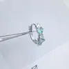 Pendientes de cobre ecológicos para todo el cuerpo, modernos, de dos colores, con circonita de corazón, estilo dulce y fresco, diseño curvo, ear cuff, pendientes de piercing