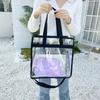 Bolso Cruzado de PVC Transparente Impermeable Transfronterizo, Bolso Tote de Gelatina Impermeable de Gran Capacidad, Bolsa para Traje de Baño de Viaje a la Playa