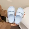 Sandalias de cuña simples y gruesas para mujer, que aumentan la altura, sin cordones, nuevo estilo de verano 2026, sandalias casuales de doble tira para playa para mujer