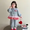 Conjunto de Ropa para Niña 2026 Nuevo Elegante Sudadera de Primavera Infantil Conjunto de Dos Piezas Ropa Deportiva para Bebé Ropa Casual de Primavera y Otoño