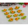 2cm Comércio Exterior Venda Quente 15 Cores Exquisite Mini Rosa com Folha Fita Artesanal DIY Grampo de Cabelo Flor Decorativa para Roupa