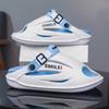 Zuecos de tacón alto con suela gruesa para hombre 2025 Nuevo Verano Eva Ropa de Exterior Zapatos de Playa de Punta Cerrada para Hombre