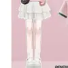 Camiseta de Manga Corta con Cuello Polo de Bloques de Color a la Moda para Niñas Verano Nuevo Estilo Dulce y Lindo Conjunto de Falda con Lazo