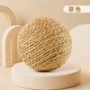Pelota de Sisal Juguete para Gato Artefacto Auto-Alivio Juguete para Gato Molar Diente Cuerda de Cáñamo Pelota para Lanzar Resistente a Mordeduras Suministros para Gatito