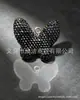 Chaveiro Borboleta Cravejado de Diamantes para Mulheres, Anel de Chaveiro para Casal, Acessórios de Joia DIY para Bolsa, Novo Modelo 2025, Cristal Colorido
