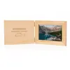 Marco de fotos de madera, marco de fotos estilo libro de madera de pino, marcos de fotos horizontales y verticales, álbum de fotos de madera maciza, marco de exhibición para niños, marco para certificados, Día de la Madre