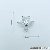 Decoraciones para Uñas de Cobre Zircón Plateado Tridimensionales, Accesorios para Uñas de Lazo con Borla, Decoraciones de Uñas Portátiles, Pedrería para Uñas