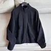 2026 Nuevo Estilo Casual Sudadera con Capucha y Cuello Alto Chaqueta con Cremallera Corta para Mujer Venta al por Mayor H08DTZ8818