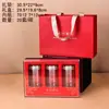 Caja de regalo de acrílico para empaque universal de Huangjing, Ginseng Americano y Dendrobium, así como ginseng coreano, disponible en opciones de dos y tres piezas, caja de regalo vacía