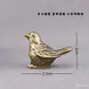 Pardal de latão pequena peça decorativa, artesanato para feiras, toque de luxo, presente para o Dia das Mães, novo produto exclusivo transfronteiriço
